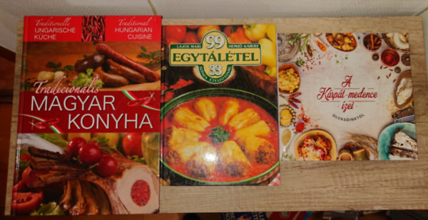 Lajos Mari Hemz� K�roly - 3 k�nyv a trad�cion�lis magyar konyh�r�l: A K�rp�t-medence �zei, 99 egyt�l�tel, Trad�cion�lis magyar konyha