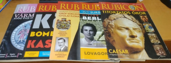 Rcz rpd  (szerk.) - 5 db Rubicon trtnelmi magazin, szrvnyszmok