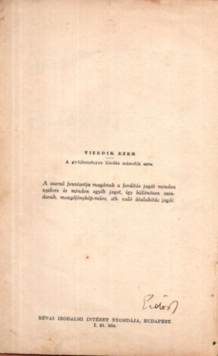 Erds Rene - Antinous - Egy szerelmes nyr trtnete - Alrt