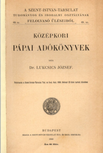 Kzpkori Ppai adknyvek