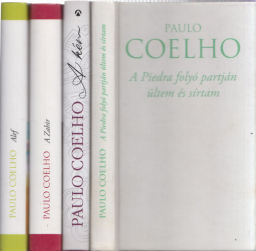 Paulo Coelho - 4 db Paulo Coelho m: A Piedra foly partjn ltem s srtam + A km + A Zahir + Alef