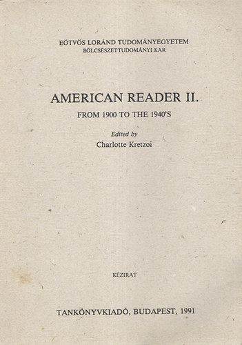 Kretzoi Charlotte - American reader II.From 1900 to the 1940's