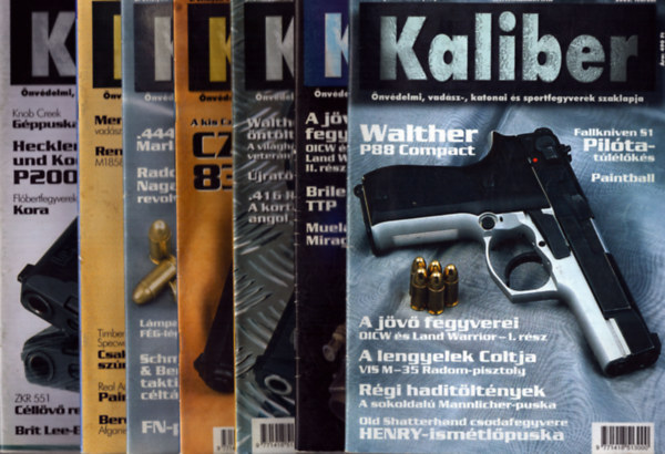 Kalmr Zoltn  (fszerk.) - Kaliber 2002/2., 3., 4., 6., 9., 11., 12. szmok (7 db)