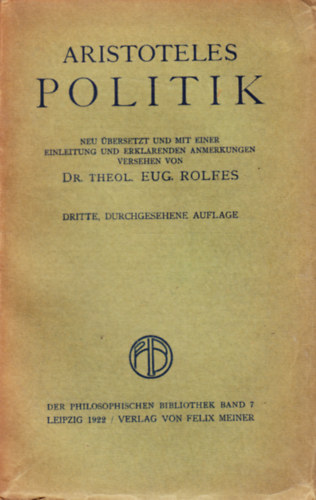 Aristoteles - Politik