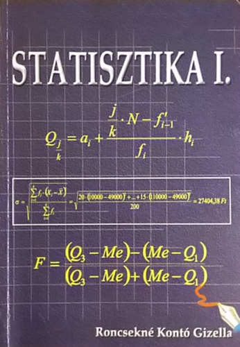 Roncsekn Kont Gizella - Statisztika I.