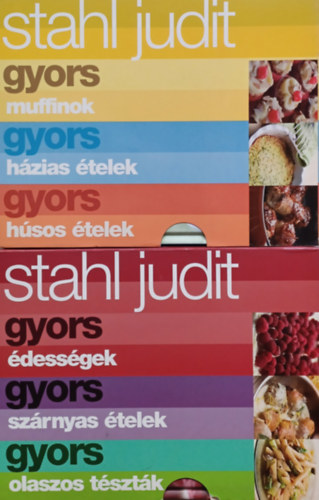 Stahl Judit - 6 db Gyors sorozat : Gyors dessgek + Gyors szrnyas telek + Gyors olaszos tsztk + Gyors muffinok + Gyors hzias telek + Gyors  hsos telek