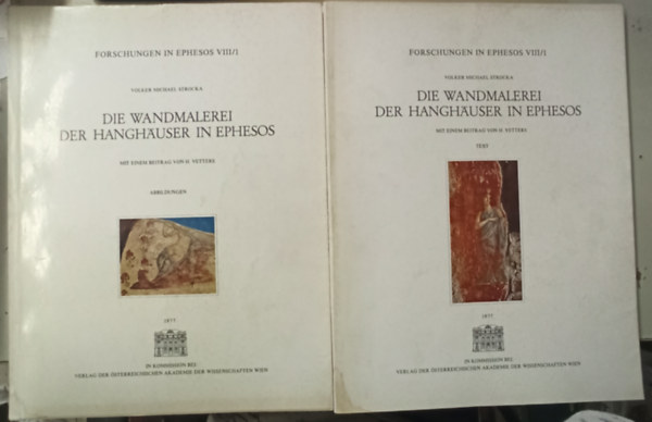 Volker Michael Strocka  (Hrsg) - Die wandmalerei der hanghauser in ephesos - text und abbildungen ( 2 db knyv)