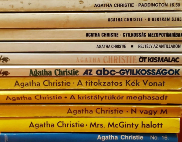 11 db Agatha Christie krimi
