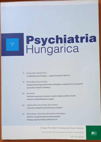 Degrell Istv�n szerk. - Psychiatria Hungarica XIX. �vf. 2004/2