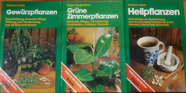 Edgar Gugenhan, Norbert Jorek - 3 db Natur in der Tasche: Gew�rzpflanzen + Gr�ne Zimmerpflanzen + Heilpflanzen