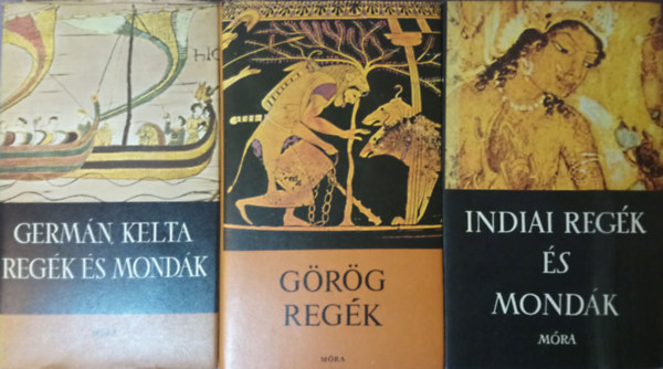 Boronkay Iv�n (szerk.), Baktay Ervin, Trencs�nyi-Waldapfel Imre, D�m�t�r Tekla - 4 db k�nyv: R�mai reg�k �s mond�k, Germ�n, kelta reg�k �s mond�k, G�r�g reg�k, Indiai reg�k �s mond�k