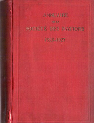 Georges Ottlik - Annuaire de la Soci�t� des Nations 1920-1927