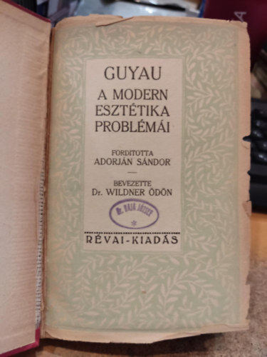 Guyau - A modern eszttika problmi
