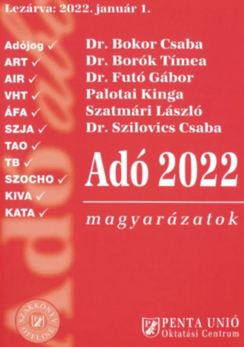 dr.  Herich Gy�rgy (szerk.) - Ad� 2022 magyar�zatok