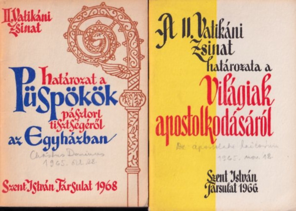9 db fzet A II. Vatikni Egyetemes Zsinat sorozatbl