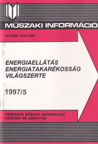 Peth Etelka - Energiaellts, energiatakarkossg - Vilgszerte 1997. 5.