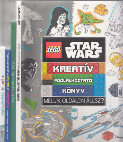 4 db nagyon vegyes mesek�nyv: Star Wars kreat�v foglalkoztat� k�nyv + T�li mese + Rozmaring �s Tarack + A k�d-tenger kapit�nya