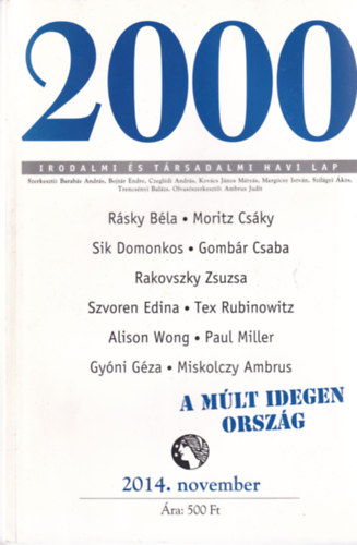 2000 Irodalmi s Trsadalmi Havi Lap - 2014. november