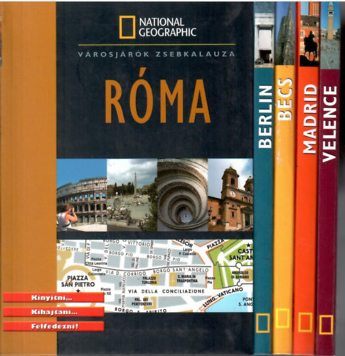 National Geographic - 5 db V�rosj�r�k zsebkalauza: Berlin + B�cs + Madrid + R�ma + Velence