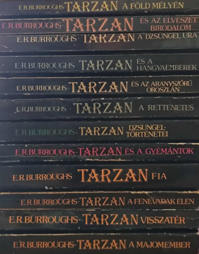 Edgar Rice Burroughs - 12 db Tarzan kötet