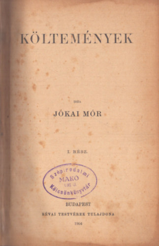 Jókai Mór - Költemények (1904)