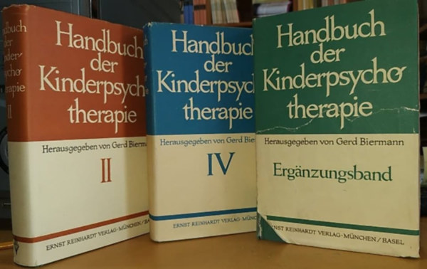 Gerd  Biermann (szerk.) - Gyermekpszichoterpis kziknyv II. s IV ktet + a kiegszt ktet (Deutch Edition) - Handbuch der Kinderpsychotherapie - Ergnzungsband