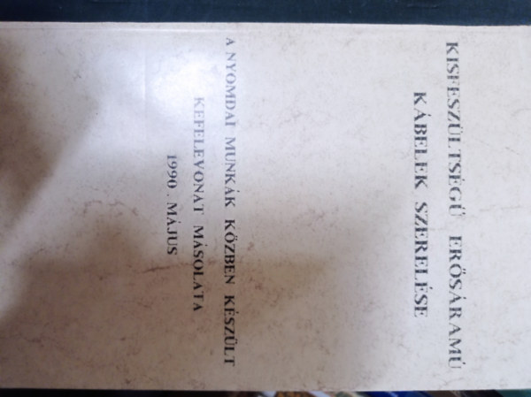 Kisfeszültségű erősáramú kábelek szerelése