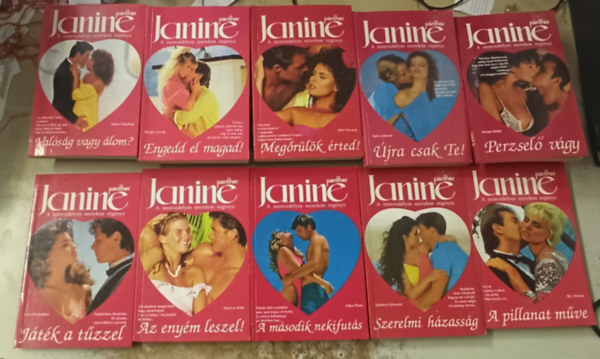 Phyllis Carroll, Jane Edwards, Doris Johnson, T�bb szerz� Susan Chatfield - 10 db Janine romantikus k�tet