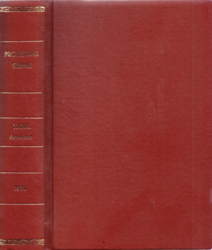 Protestns Szemle XXXIV. vfolyam 1925
