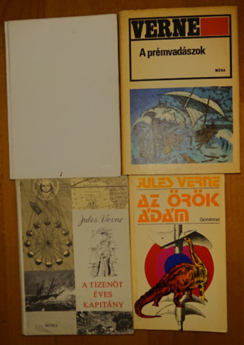 Jules Verne - 4 klasszikus regny Jules Verne-tl: Cirkuszkocsival a sarkvidken t, A prmvadszok, A tizent ves kapitnyy, Az rk dm