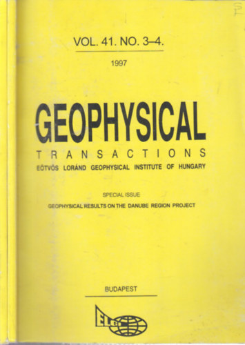 Hegyb�r� Zsuzsanna  (szerk.) - Geophysical Transactions Vol. 41./1-4. (2 k�tetben)
