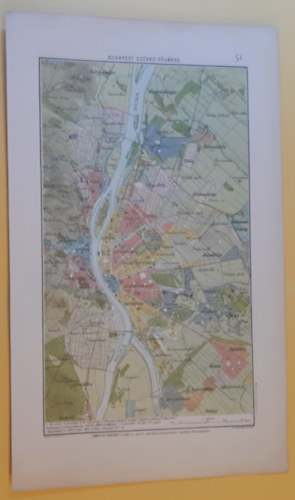 Budapest Sz�kes-F�v�ros (1:65000)