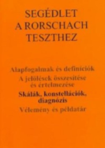 Seg�dlet a Rorschach teszthez 3.