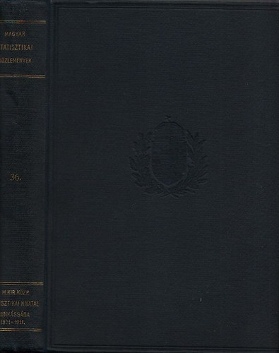 A M. Kir. Kzponti Statisztikai Hivatal munkssga (1871-1911)- Magyar statisztikai kzlemnyek 36.ktet