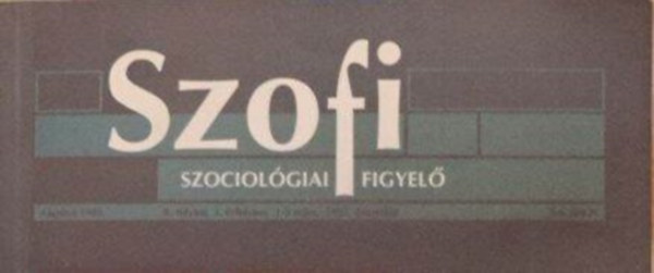 Betlen Anna - Szofi - Szociolgiai Figyel - 1998. szeptember