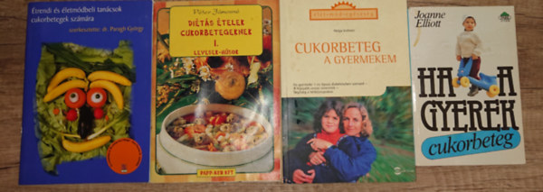 Péter Jánosné, Helga Vollmer Joanne Elliott - 4 kiadvány a cukorbetegségről: Ha a gyerek cukorbeteg, Étrendi és életmódbeli tanácsok cukorbetegek számára, Diétás ételek cukorbetegeknek I., Cukorbeteg a gyerekem