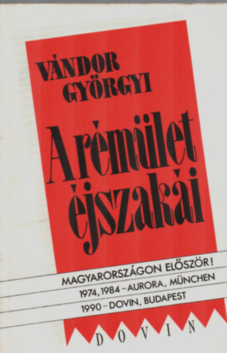 Vándor Györgyi - A rémület éjszakái
