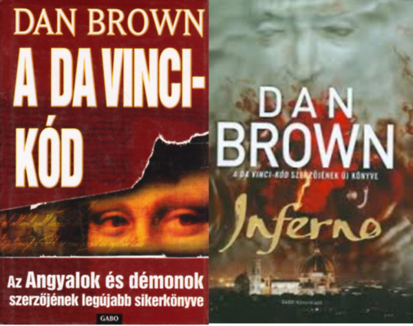 Dan Brown - A Da Vinci-kd + Inferno ( 2 ktet )