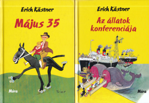 Erich Kästner - 2 db. ifjúsági kötet (Május 35 + Az állatok konferenciája)