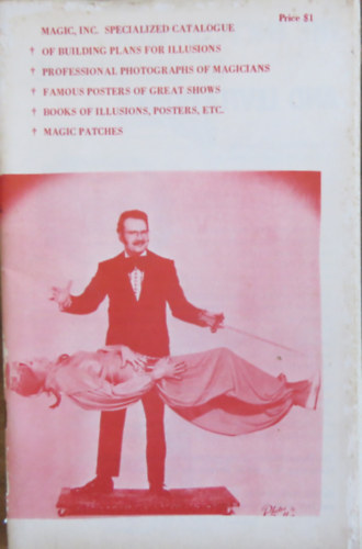 Magic Inc. Specialized Catalogue of building plans for illusions... (angol nyelv bvszkatalgus)