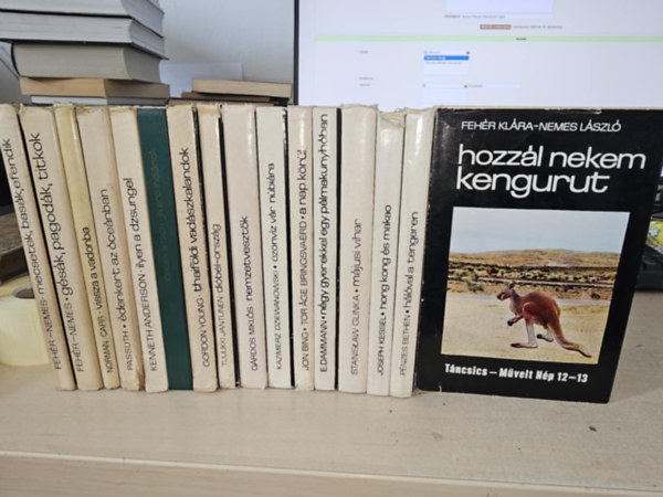 Norman Carr, Passuth Lszl, Kenneth Anderson, Jrgen Bitsch, Gordon Young, Tuulikki Jantunen, Grdos Mikls, Kazimierz Dziewanowski, Jon Bing Fehr Klra-Nemes Lszl - Tor Age Bringsvaerd, - 16 db az tikalandok sorozatbl, KNYVMENT AJNLAT: Mecsetek, bask, efendik+ Gsk, pagodk, titkok+ Vissza a vadonba+ denkert az cenban+ Ilyen a dzsungel+ Jivaro indinok+ Thaifldi vadszkalandok+ Dibl-orszg+ Nemzetveszt