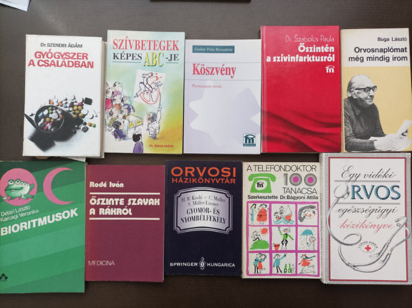 10 db k�nyv betegs�gekr�l