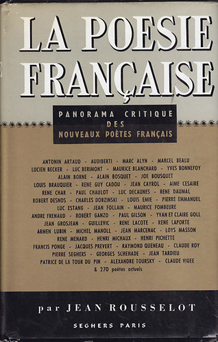 Jean Rousselot - Les nouveaux po�tes francais