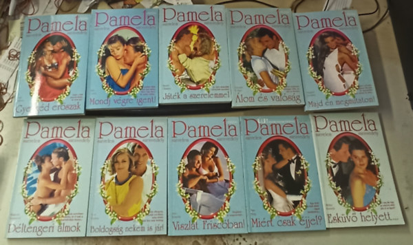 Billie Green, Julie Warren, Margaret Brownley, T�bb szerz� Chastain Sandra - 10 db Pamela: Gyeng�d er�szak +Mondj v�gre igent! +J�t�k a szerelemmel +�lom �s val�s�g +Majd �n megmutatom! +D�ltengeri �lmok +Boldogs�g nekem is j�r! +Viszl�t Frisc�ban! +Mi�rt csak �jjel? +Esk�v� helyett...