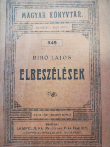 Bir� Lajos - Elbesz�l�sek