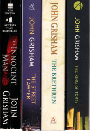 John Grisham - 4 db John Grisham angol krimi: The King of Torts + The Brethren + The Street Lawyer + The Innocent Man