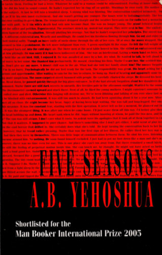 A.B. Yehoshua - Five Seasons