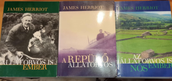 James Herriot - 3 db James Herriot: Az llatorvos is ember + Az llatorvos is ns ember + A repl llatorvos
