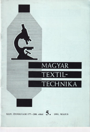 Magyar textiltechnika  XLIV. vfolyam 177-208. oldal 5. - 1991. mjus