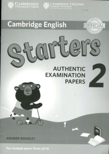 Cambridge English Starters 2 Authentic Examination Papers